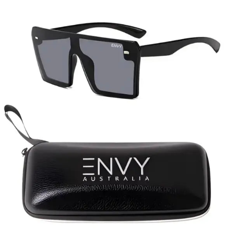 2PC Square Frame Celebrity Shades Envy Sunglasses