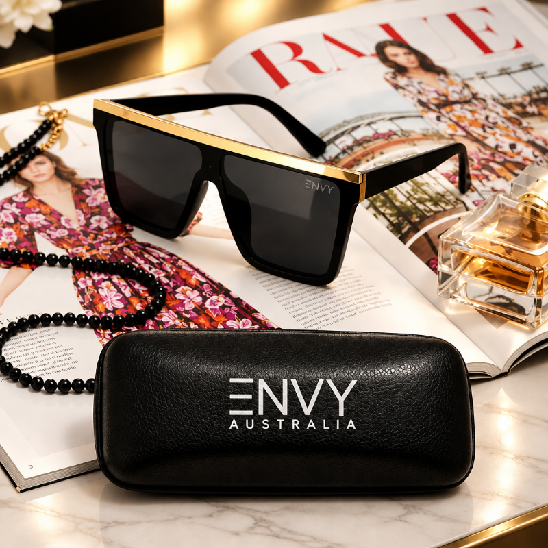 Dakota Black & Gold | Back in Stock Envy Sunglasses