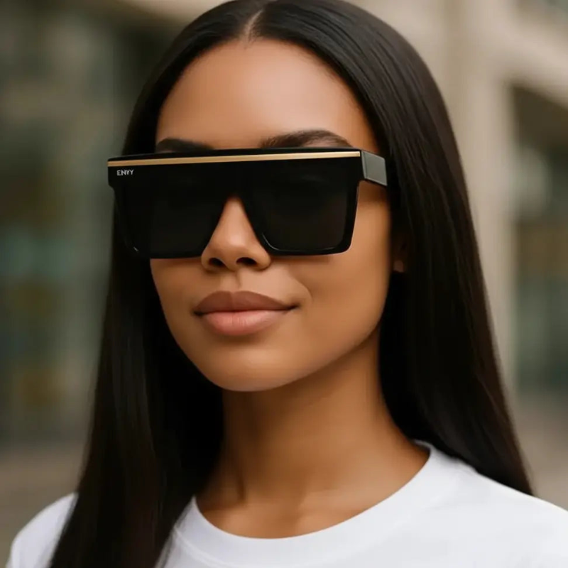 Dakota Black & Gold | Back in Stock Envy Sunglasses