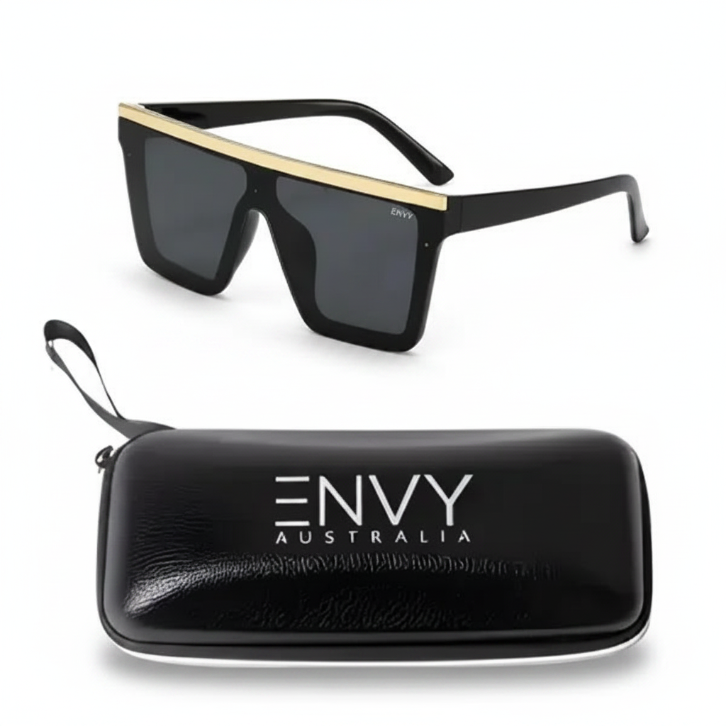 Dakota Black & Gold | Back in Stock Envy Sunglasses