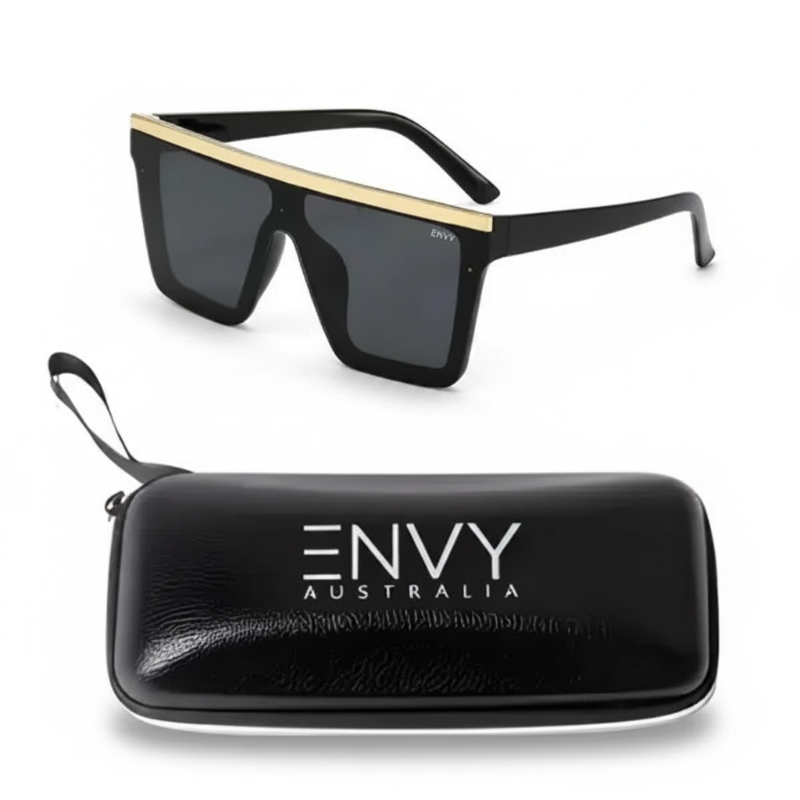 Dakota Black & Gold | Back in Stock Envy Sunglasses
