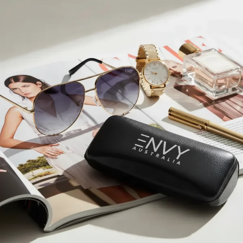 Golden Black Fade Envy Sunglasses