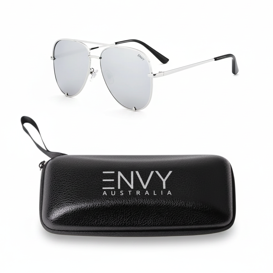 Mirror Shine Silver Envy Sunglasses