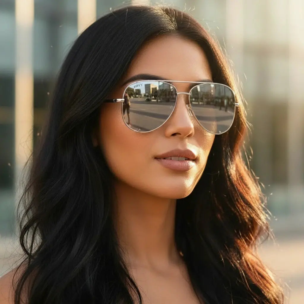 Mirror Shine Silver Envy Sunglasses