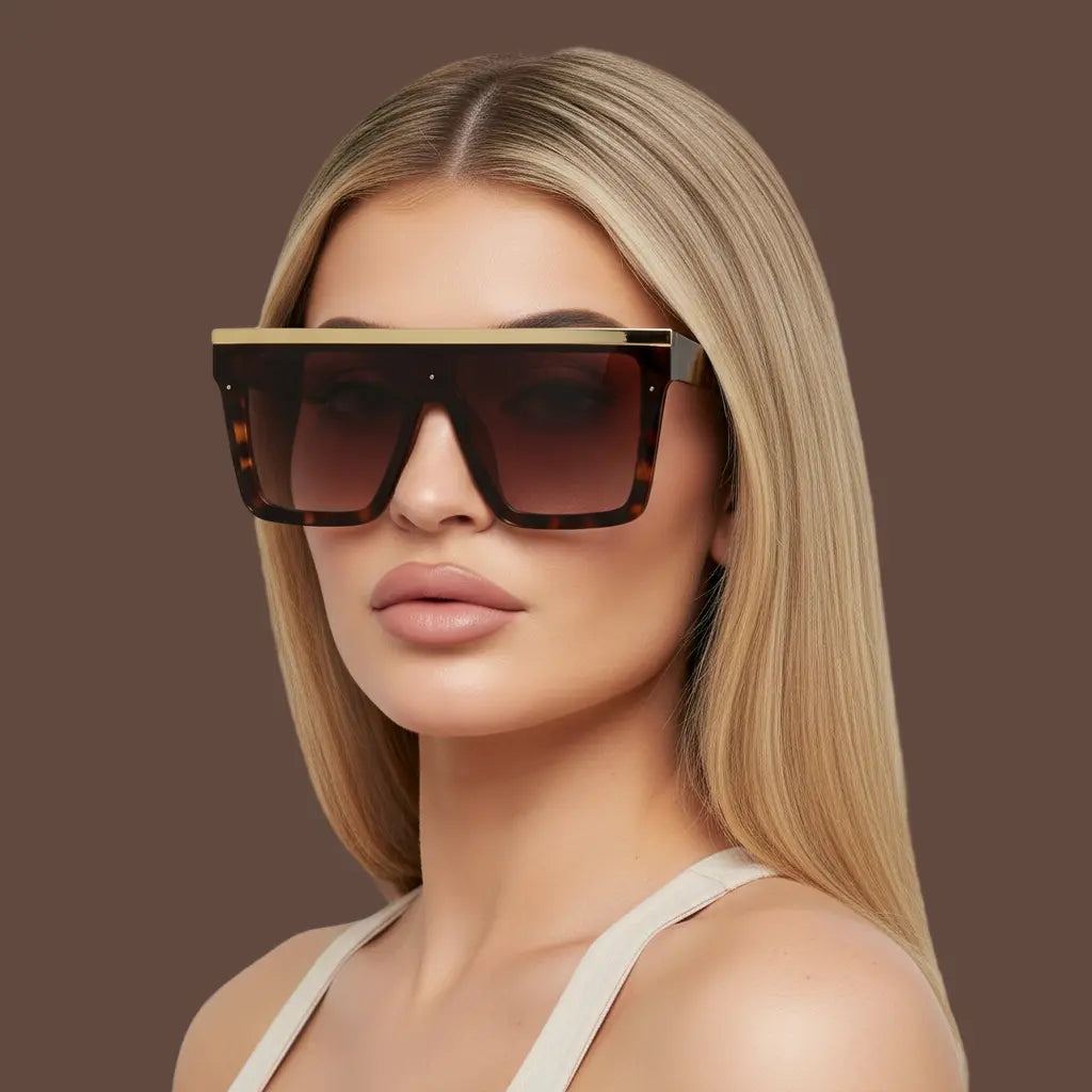 NEW Dakota Leopard Gold Envy Sunglasses