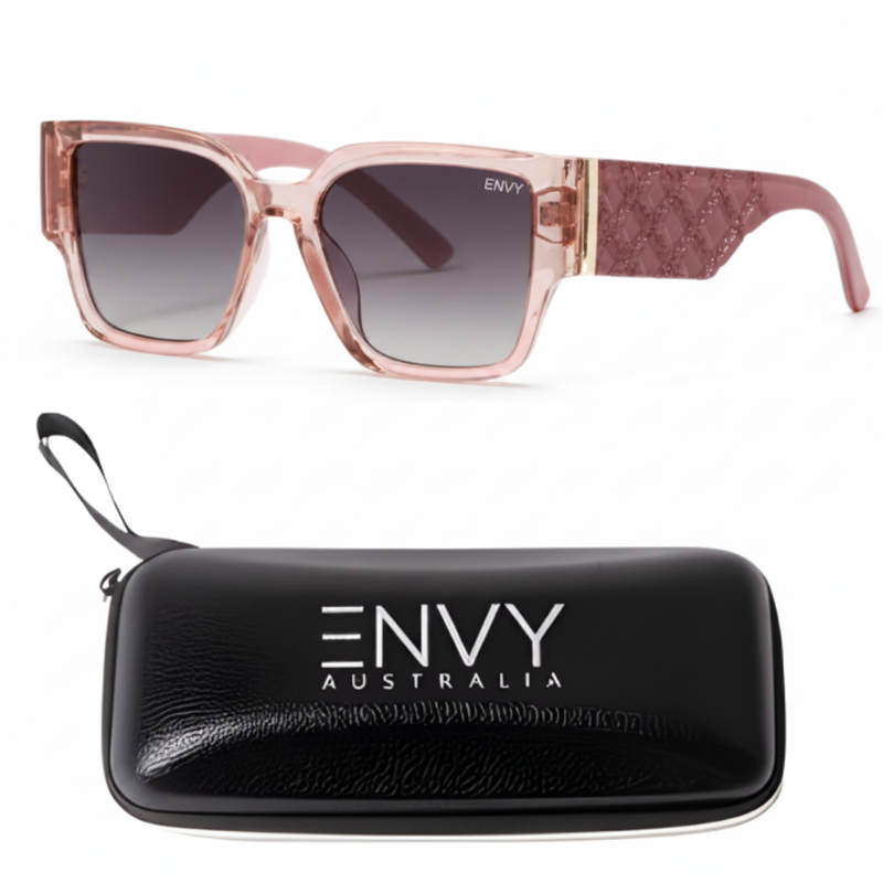 Quilted Pink Luxe Envy Sunglasses