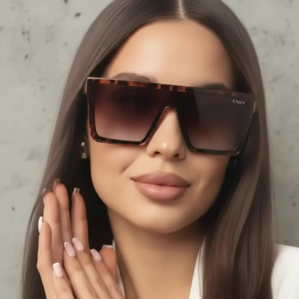 Selena Leopard Envy Sunglasses