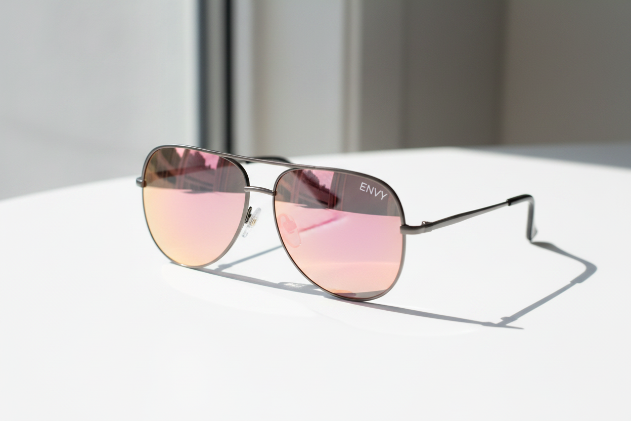 Mirror Shine Pink Envy Sunglasses