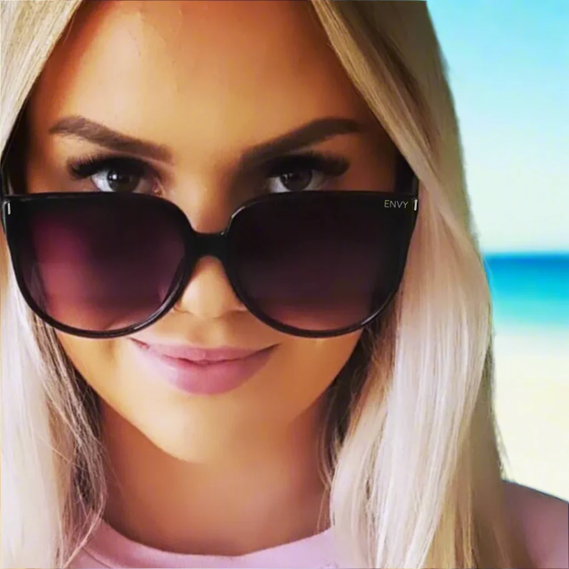 Annabelle Oversized Envy Sunglasses
