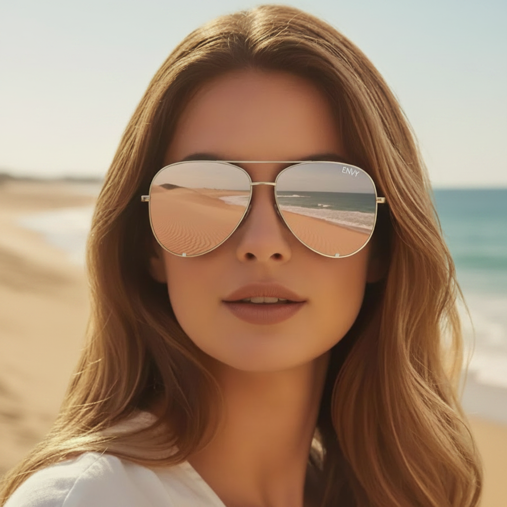Charlie Pilot Silver Envy Sunglasses