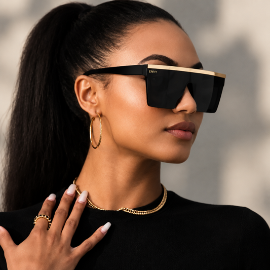 Dakota Black & Gold | Back in Stock Envy Sunglasses