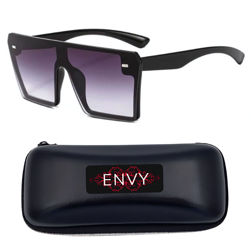 Ebony Oversized Envy Sunglasses