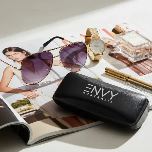 Golden Black Fade Envy Sunglasses