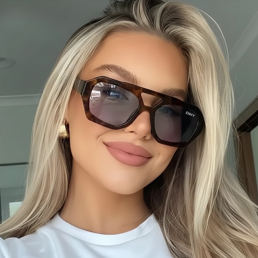 Leopard Aura Envy Sunglasses