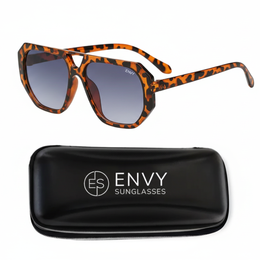 Leopard Aura Envy Sunglasses