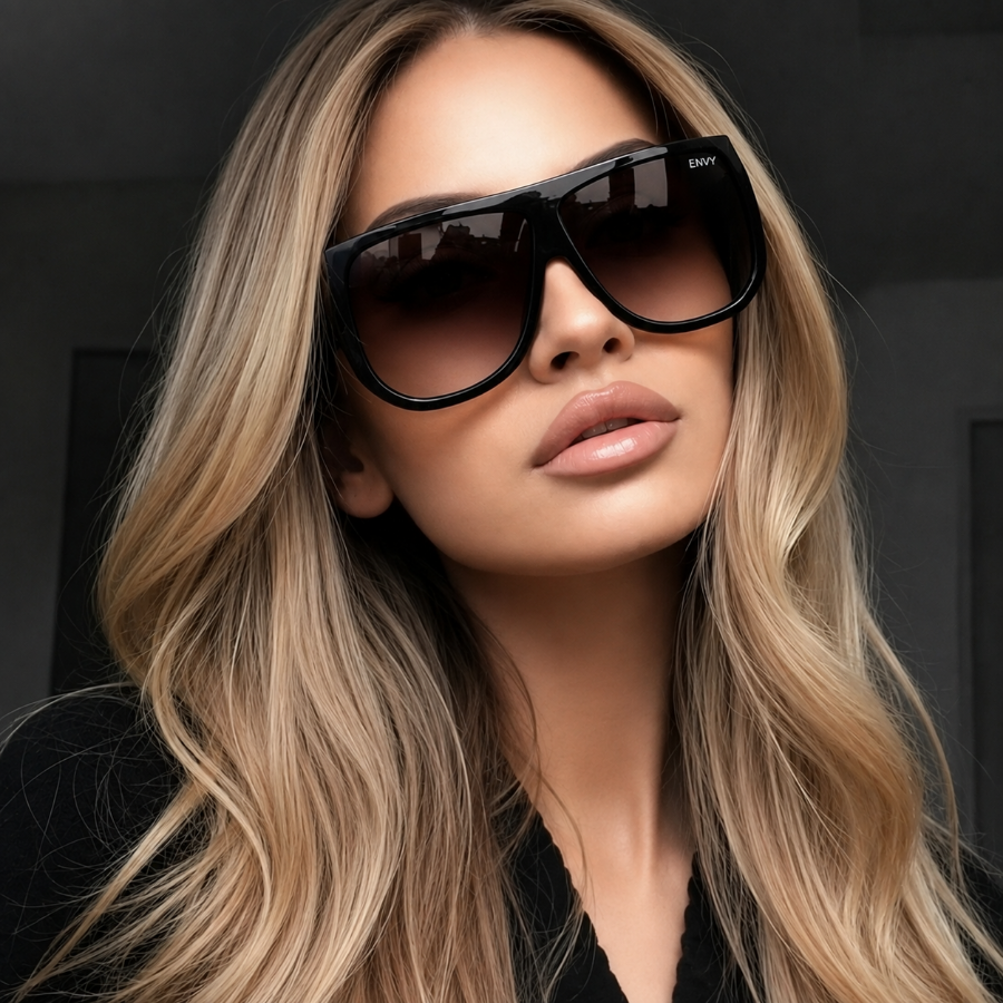 Luxe Escape Black. Envy Sunglasses