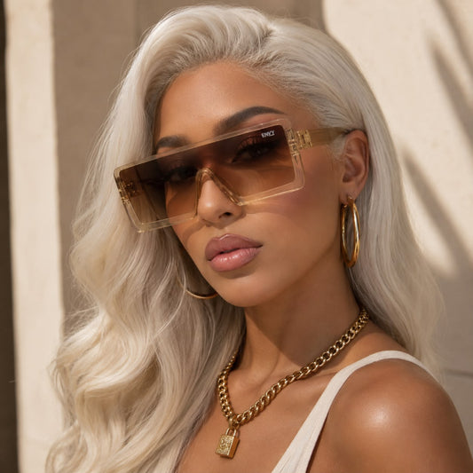 Envy Sunglasses - Miami Glam oversized square sunglasses women gradient tea lens