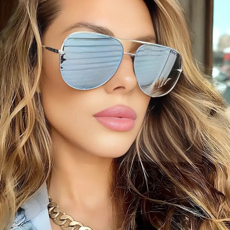Mirror Shine Silver Envy Sunglasses