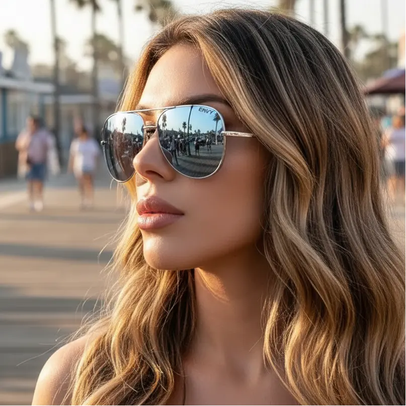 Mirror Shine Silver Envy Sunglasses