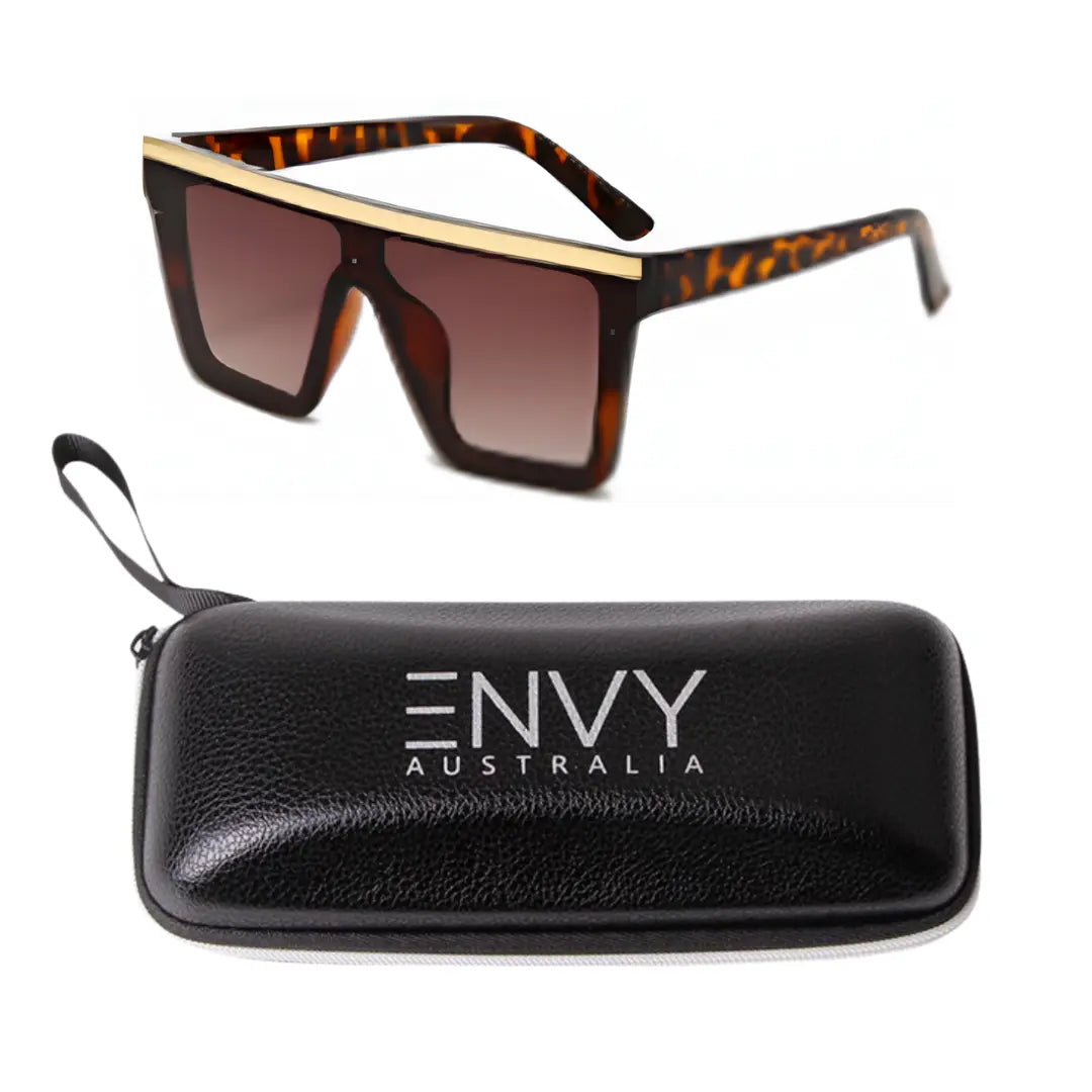 NEW Dakota Leopard Gold Envy Sunglasses