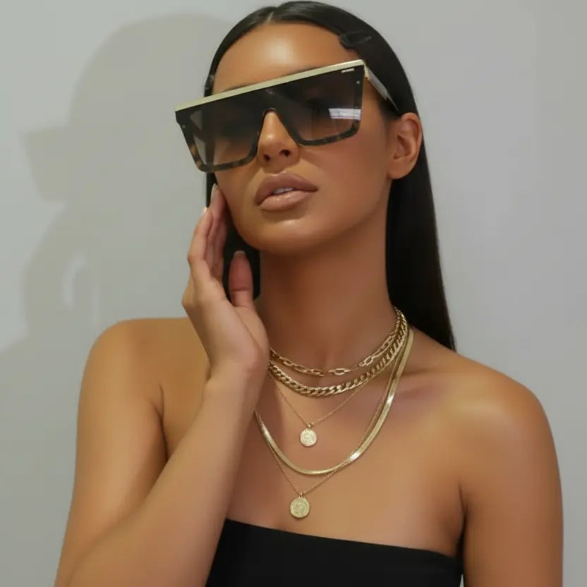 NEW Dakota Leopard Gold Envy Sunglasses