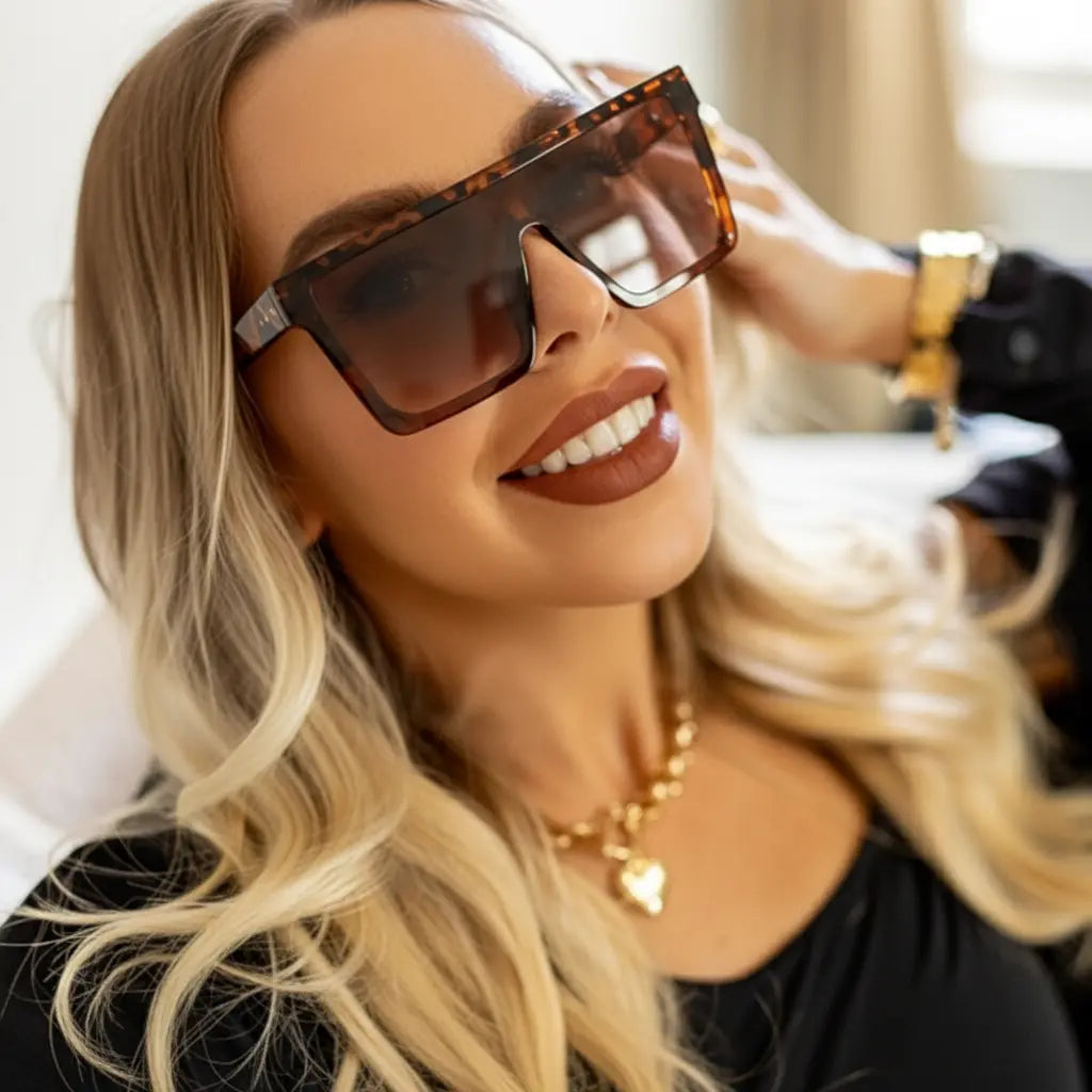 Selena Leopard Envy Sunglasses