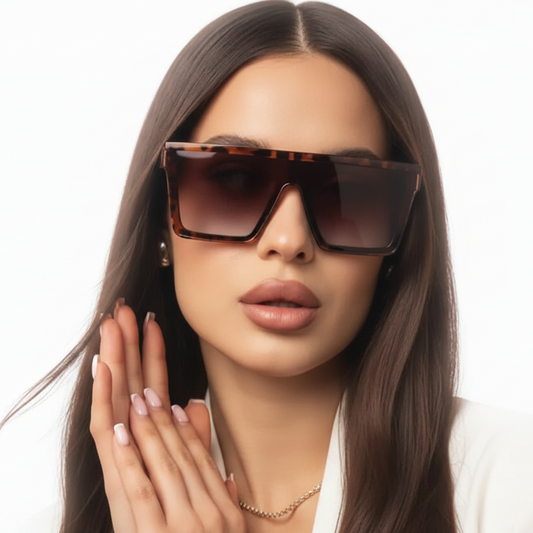 Selena Leopard Envy Sunglasses