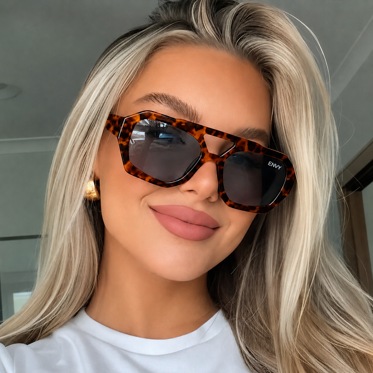 Leopard Aura Envy Sunglasses
